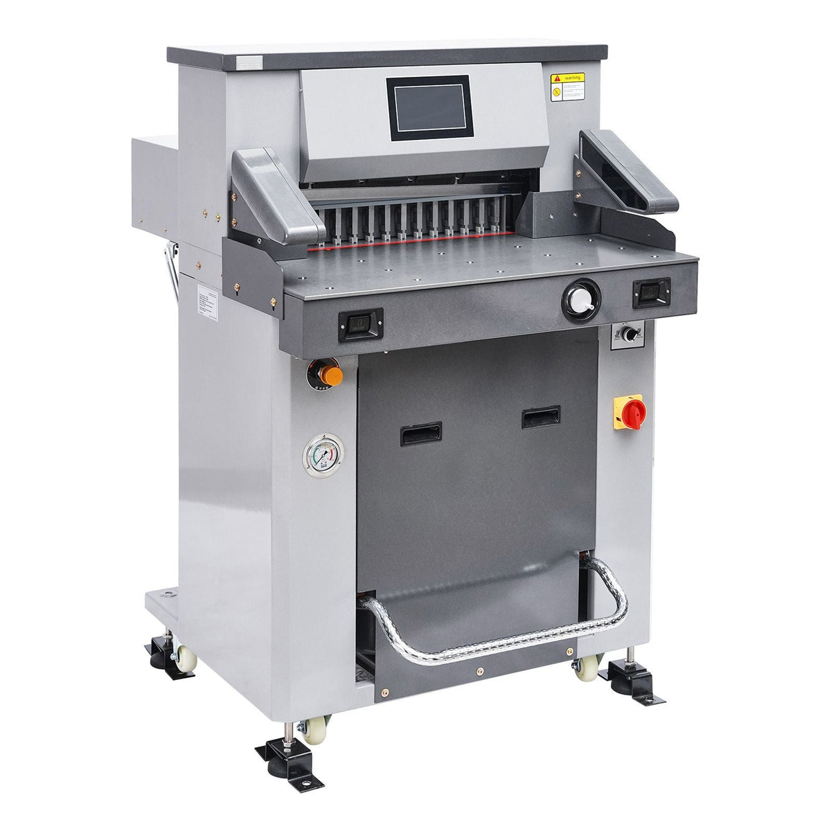 Electric Hydraulic Paper Cutter, 2500W Heavy Duty Paper Cutter Machine 20.2 in/515 mm Cutting Width, 3.1 in/80 mm Cutting Thickness, Electric Guillotine Trimmer with Casters & Infrared Function