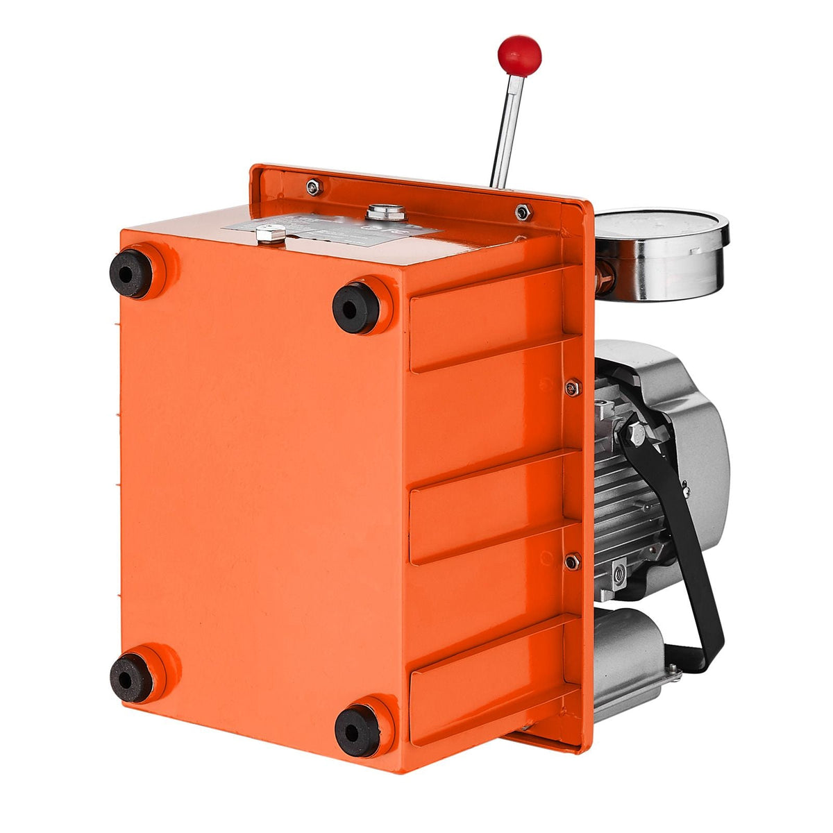 Electric Hydraulic Pump, 10000 PSI 750W 110V, 488 in³/8L Capacity, Double Acting Manual Valve, Electric Driven Hydraulic Pump Power Pack Unit with Lever Switch for Punching/Bending/Jack Machines