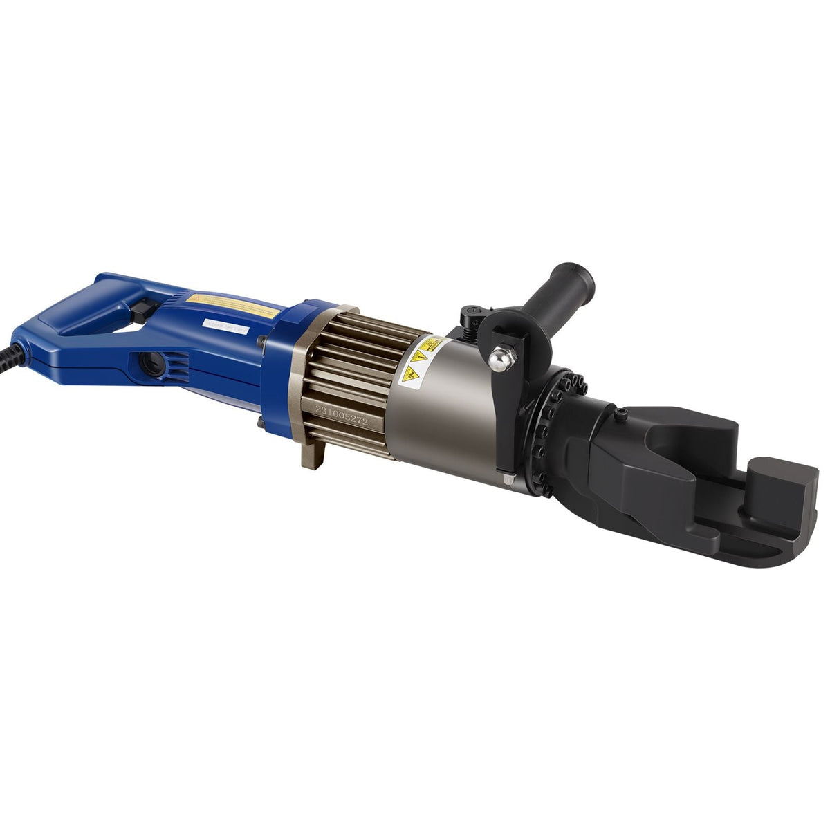 Electric Hydraulic Rebar Bender, 1500W Portable Rebar Bending Machine, Bending up to 3/4 Inch #6 (6-20mm) within 4 Seconds, High Power Steel Rebar Bender w/ Tool Case Oil Can,Black Blue RN-22