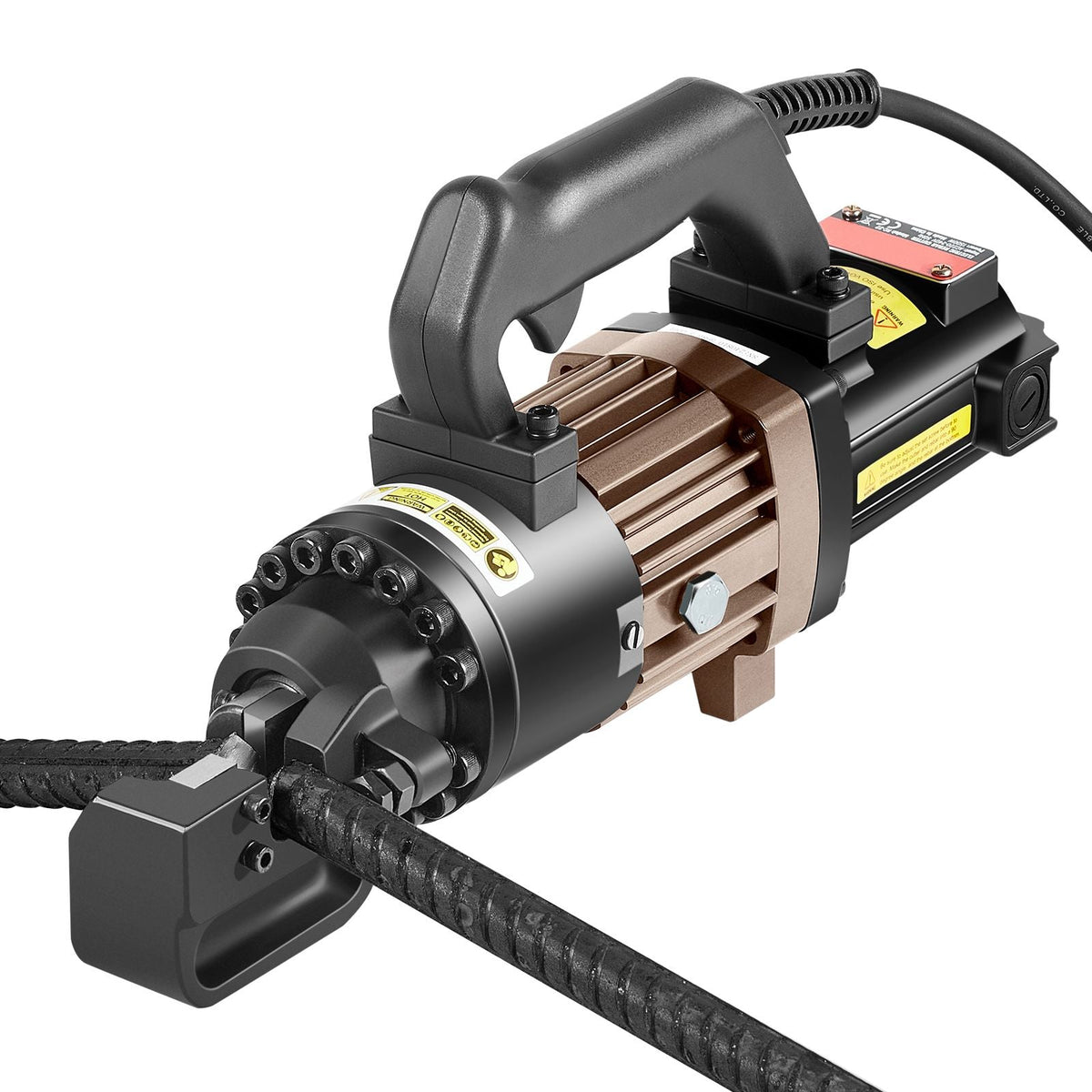 Electric Hydraulic Rebar Cutter, 1500W Portable Rebar Cutter, Cutting up to 7/8 Inch #7 4-22mm Rebar within 2.5 Seconds, High Power Steel Rebar Cutter with Oil Can Rich Accessories,Black RC-22