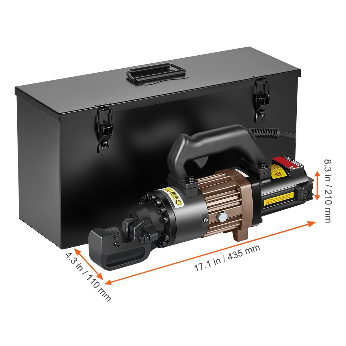 Electric Hydraulic Rebar Cutter, 1500W Portable Rebar Cutter, Cutting up to 7/8 Inch #7 4-22mm Rebar within 2.5 Seconds, High Power Steel Rebar Cutter with Oil Can Rich Accessories,Black RC-22