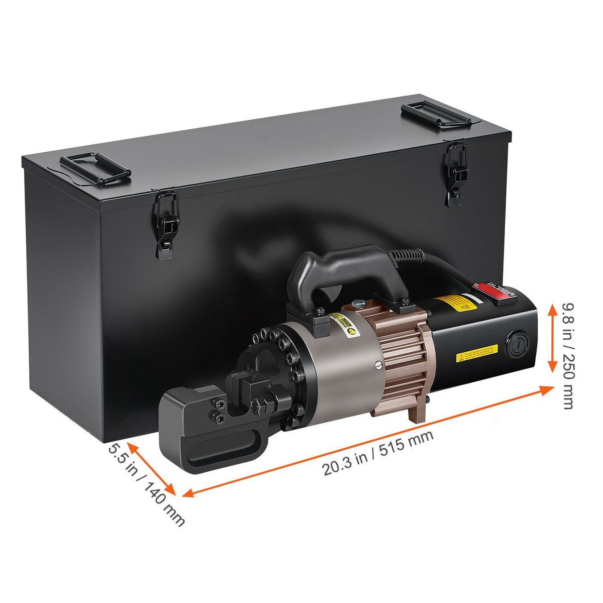 Electric Hydraulic Rebar Cutter, 2000W Portable Rebar Cutter, Cutting up to 1.1 Inch (5-28mm) Rebar within 4 Seconds, High Power Steel Rebar Cutter with Oil Can Rich Accessories,Black BC-300