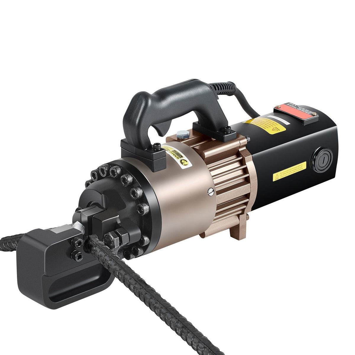 Electric Hydraulic Rebar Cutter, 2000W Portable Rebar Cutter, Cutting up to 1.1 Inch (5-28mm) Rebar within 4 Seconds, High Power Steel Rebar Cutter with Oil Can Rich Accessories,Black BC-300