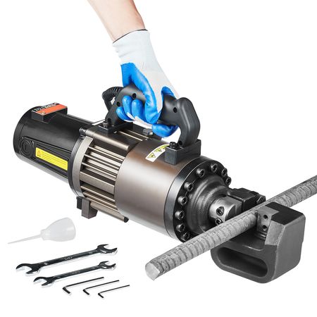 Electric Hydraulic Rebar Cutter, 2300W Portable Rebar Cutter, Cutting up to 1.26 Inch (5-32mm) Rebar within 4.5 Seconds, High Power Steel Rebar Cutter with Oil Can Rich Accessories,Black RC-32