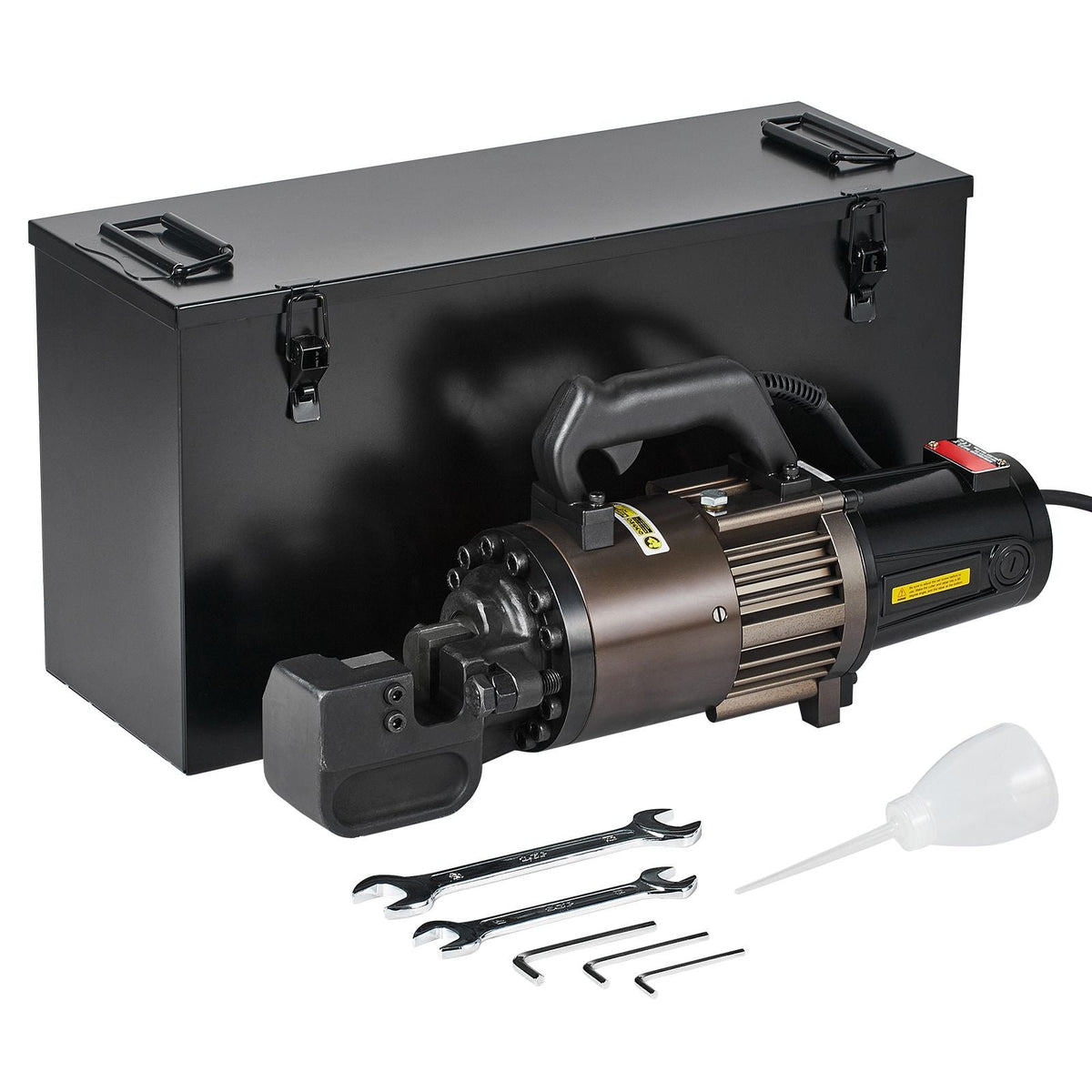 Electric Hydraulic Rebar Cutter, 2300W Portable Rebar Cutter, Cutting up to 1.26 Inch (5-32mm) Rebar within 4.5 Seconds, High Power Steel Rebar Cutter with Oil Can Rich Accessories,Black RC-32
