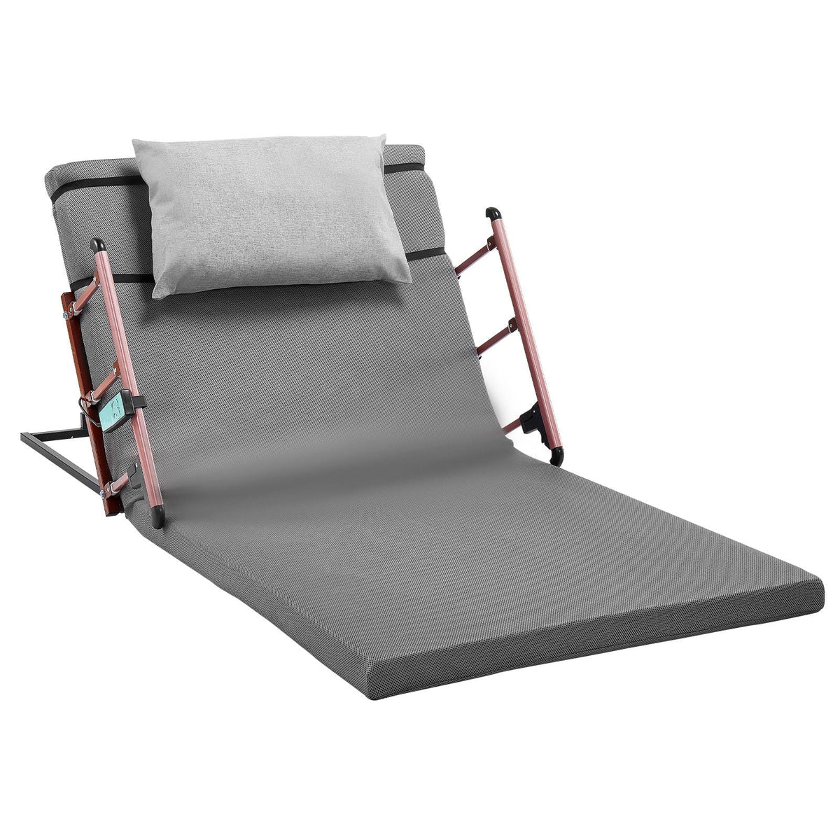 Electric Lifting Backrest for Bed, 300 lbs Capacity, 4-68° Adjustable Lifting Bed Backrest, with Folable Guardrail & Headrest, Machine Washable, Assist Pregnant Women Elderly Patient Handicap