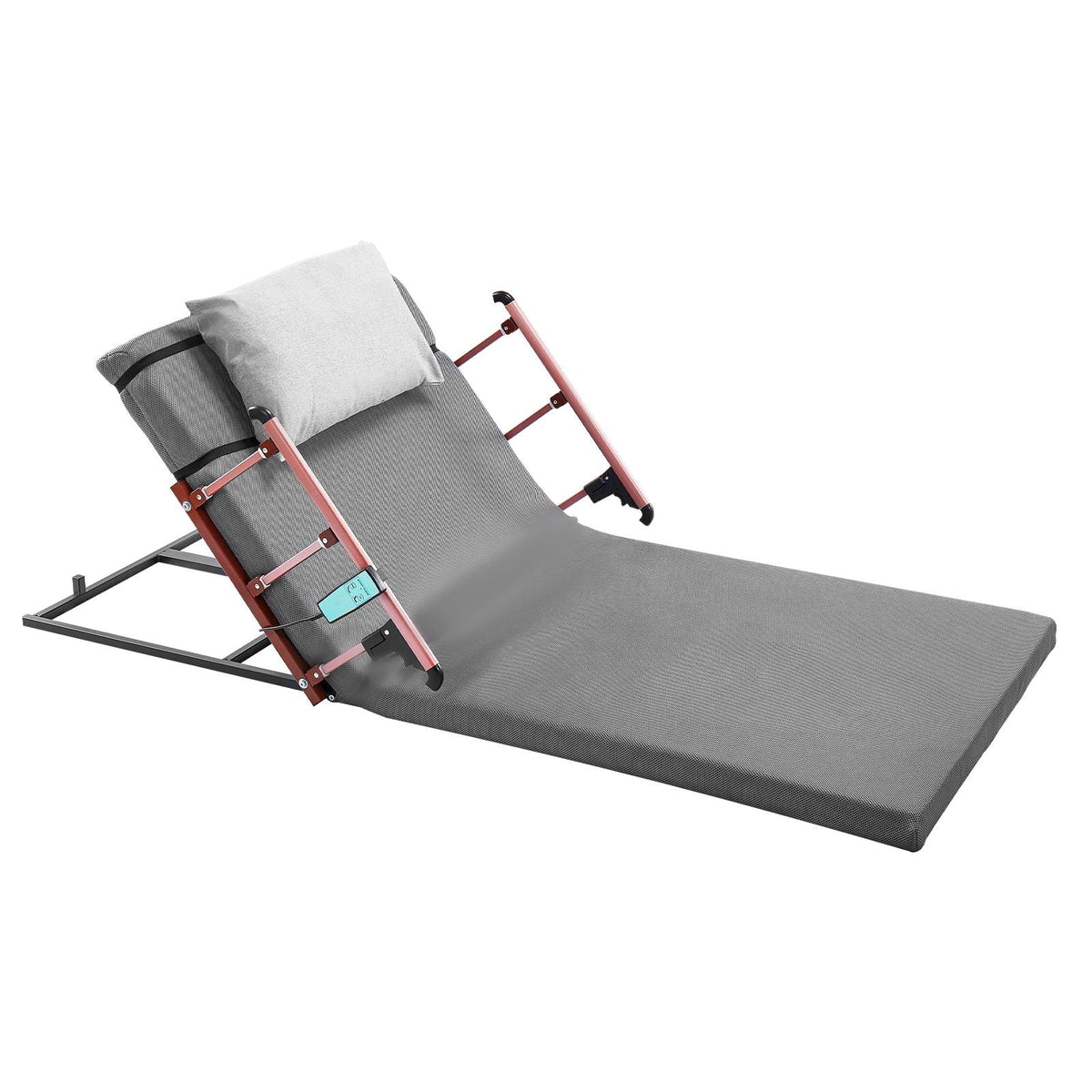 Electric Lifting Backrest for Bed, 300 lbs Capacity, 4-68° Adjustable Lifting Bed Backrest, with Folable Guardrail & Headrest, Machine Washable, Assist Pregnant Women Elderly Patient Handicap