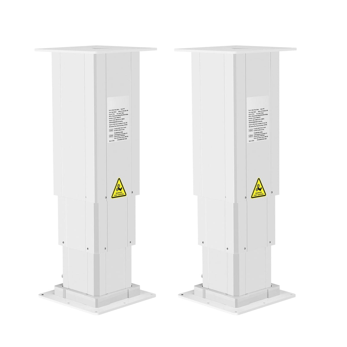 Electric Lifting Column System, 260 lbs Lift Table, 14.2-31.1 in Height Range, Three-stage Adjustable Desk Column, Telescopic Table Leg, Comes with Power-Supply Option to Control up/Down Motion