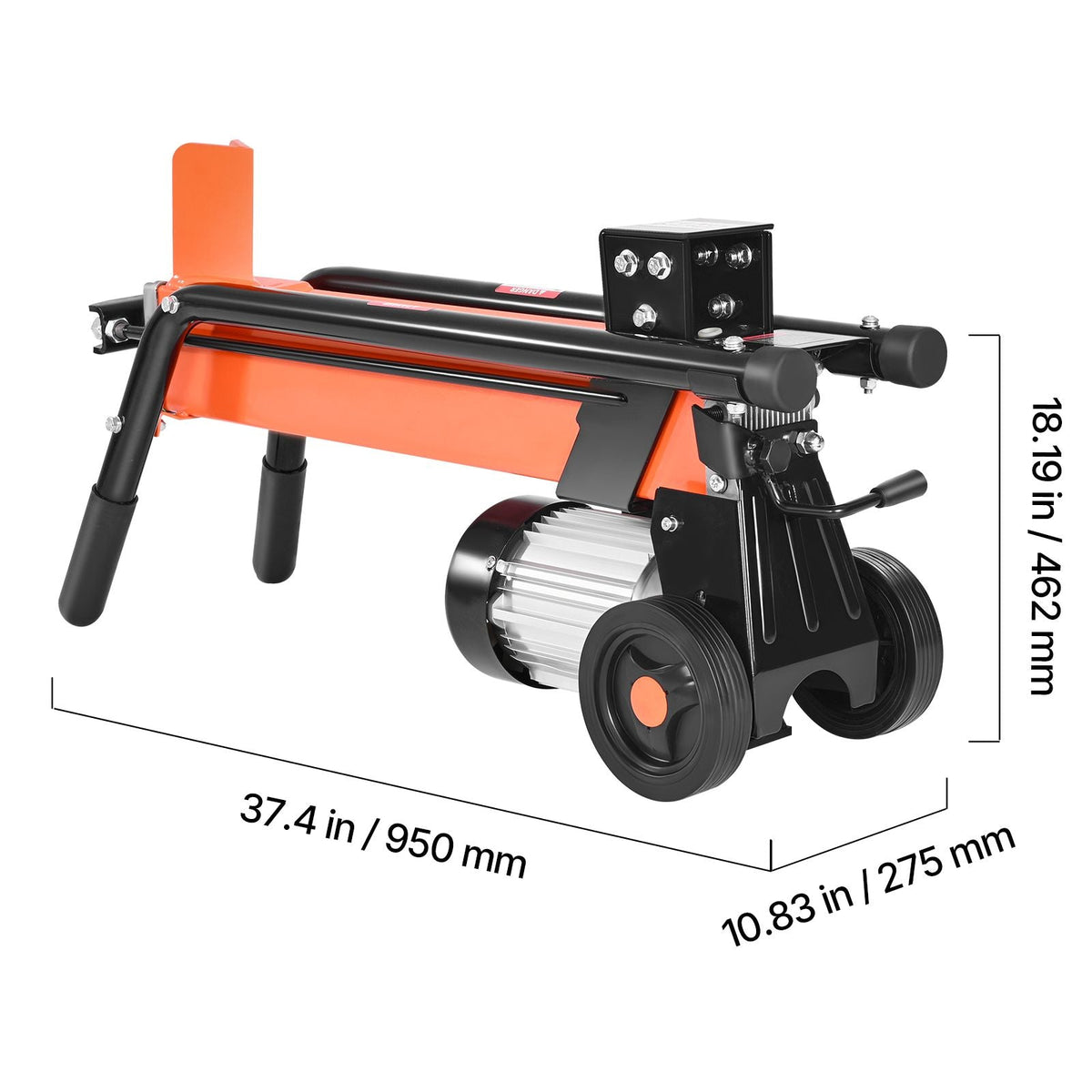 Electric Log Splitter, 6.5 Tons Electric Wood Splitter, 1500W 15 Amp Motor, Portable Firewood Splitting Machine with 6" Wheels, Wood Splitters for Forestry Harvesting, Efficient & Secure