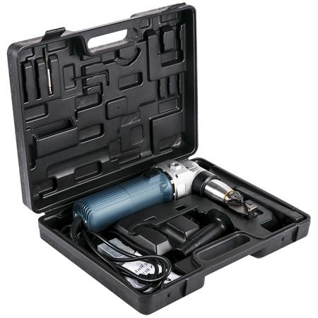 Electric Metal Nibbler 625W Nibbler Metal Cutter 1000RPM High Speed Rotor 0.16in/4mm Metal Nibbler 110V w Replaced Blades Storage Case Sheet Metal Nibbler for Cutting Stainless Steel, Aluminium
