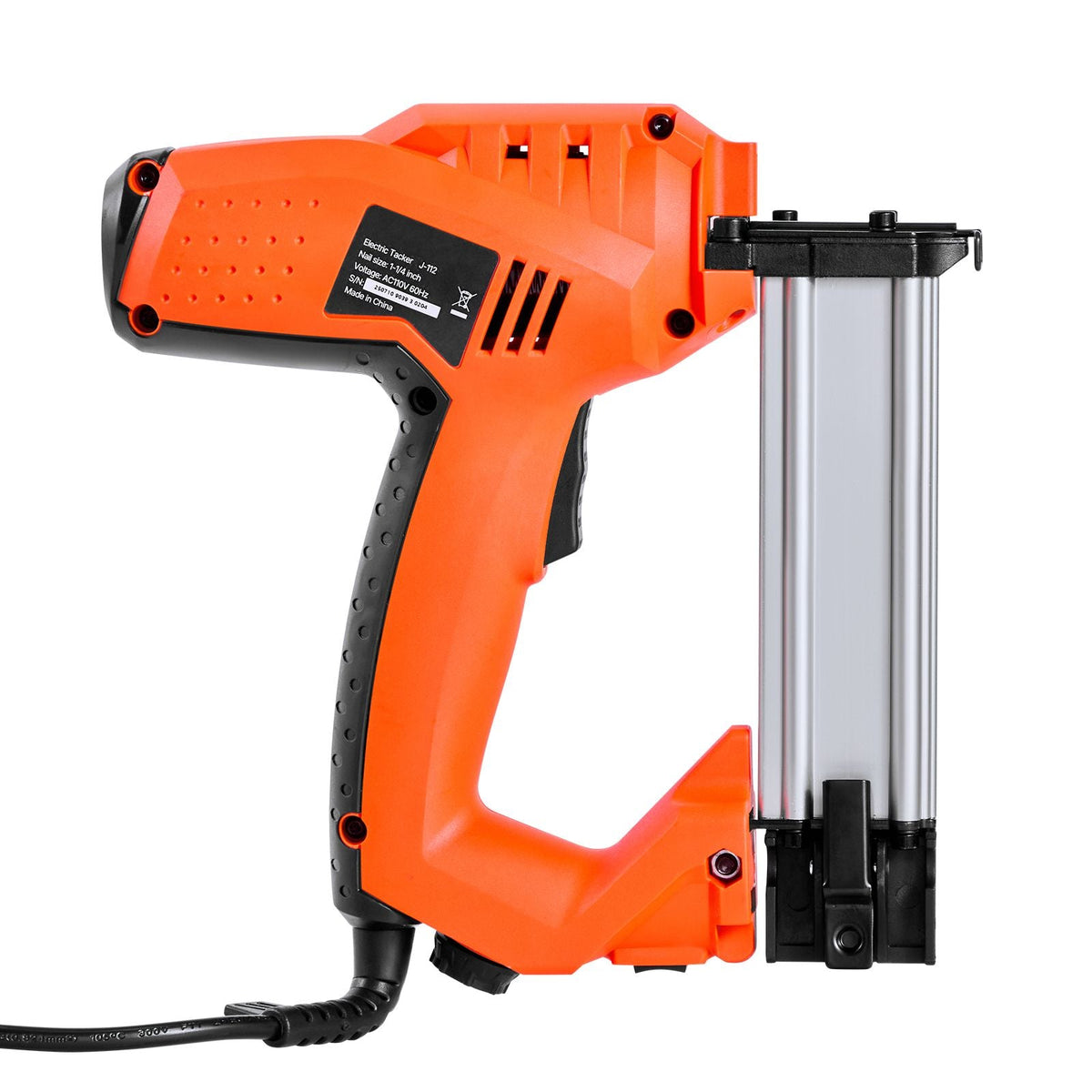 Electric Nail Gun, 2-in-1 Staple Gun Brad Nailer, 18 Gauge 1-1/4 inch, Stapler Brad Nailer with 1000 Pcs Staples and 1000 Pcs Nails, Non-Slip Rubber Grip, for Woodworking and DIY Projects