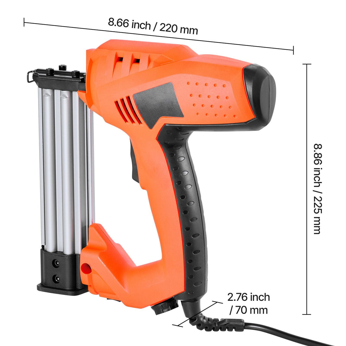 Electric Nail Gun, 2-in-1 Staple Gun Brad Nailer, 18 Gauge 1-1/4 inch, Stapler Brad Nailer with 1000 Pcs Staples and 1000 Pcs Nails, Non-Slip Rubber Grip, for Woodworking and DIY Projects