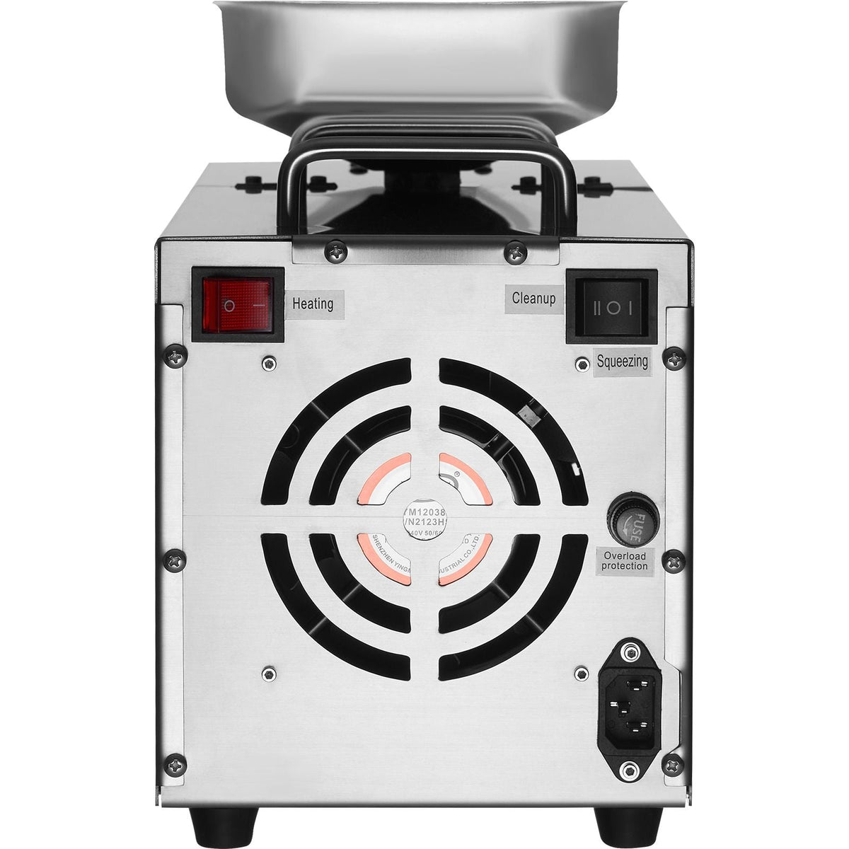 Electric Oil Press Machine, 700W Stainless Steel Oil Extractor Machine, 140 C/284 F Constant Temperature, Hot Press Oil Expeller for Pressing Peanuts, Sesame Seeds, Rapeseed, Tea Seeds