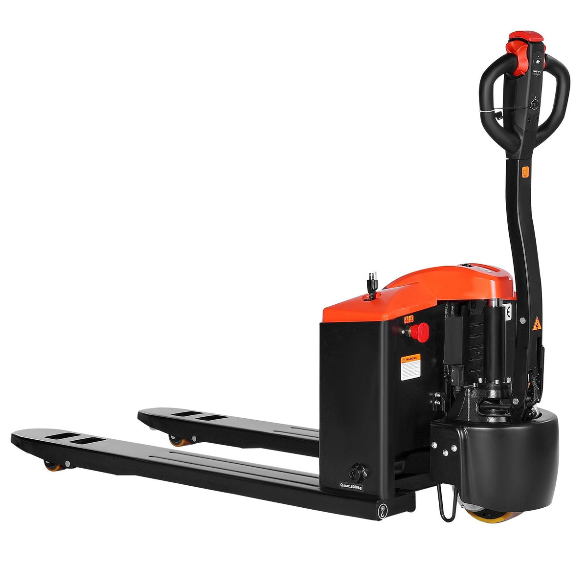 Electric Pallet Jack, 4400 lbs Load Capacity, Lithium Battery Powered Pallet Jack Truck with 48L x 27W Inch Forks for Material Handling, Suitable for Warehouse, Supermarket, Manufacturing