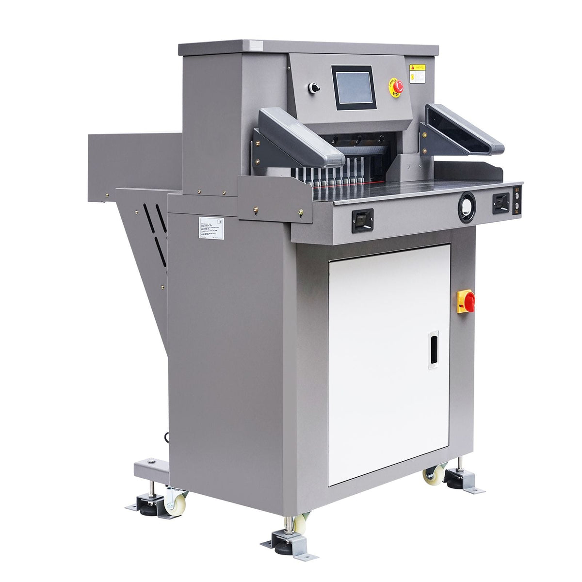 Electric Paper Cutter, 1100W Heavy Duty Paper Cutter Machine 20.3 in / 515 mm Cutting Width, 3.1 in / 80 mm Cutting Thickness, Electric Guillotine Trimmer with Casters & 7 in Touchscreen