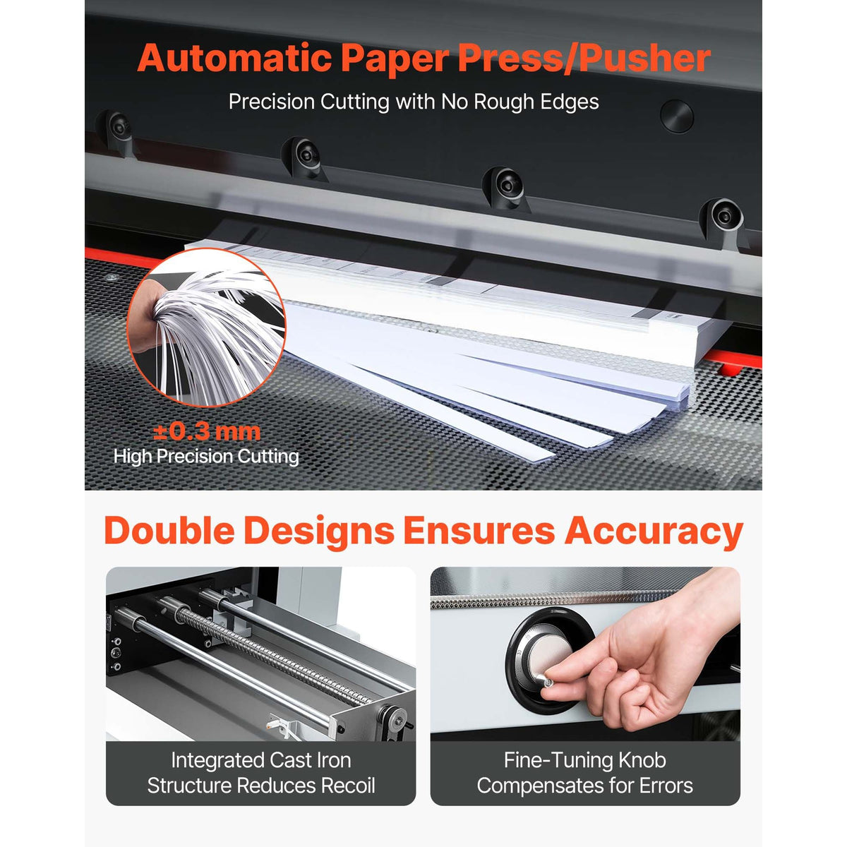 Electric Paper Cutter, 1100W Heavy Duty Paper Cutter Machine With 20.28 in Cutting Width, 3.15 in Cutting Thickness, Electric Guillotine Trimmer with Casters and 7 in Touchscreen, for Print Shop