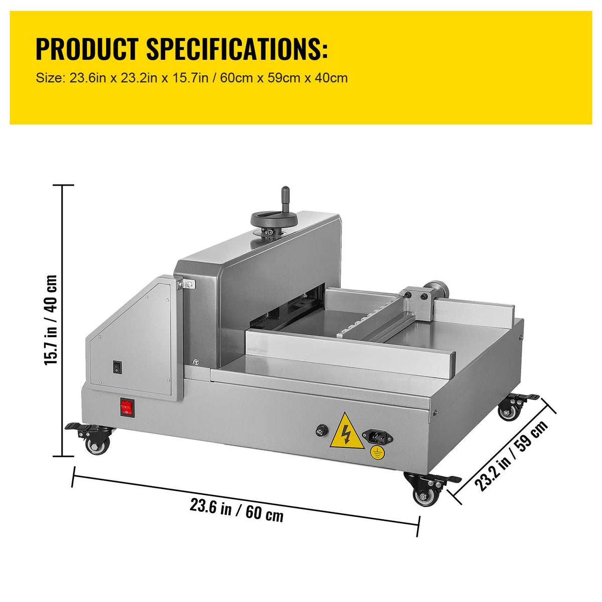 Electric Paper Cutter, 13" /330.2mm Cutting Width, 1.57"/40mm Cutting Thickness, Desktop Paper Cutting Machine with Button Control, Electric Paper Trimmer for Office, School, Printing Plant