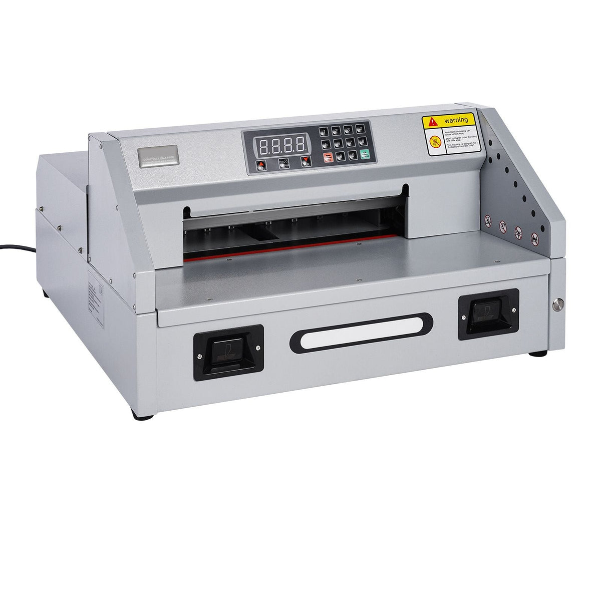 Electric Paper Cutter, 300W Heavy Duty Paper Cutter Machine 11.8 in / 330 mm Cutting Width, 1.5 in / 38 mm Cutting Thickness, Electric Guillotine Trimmer with Casters & Infrared Function