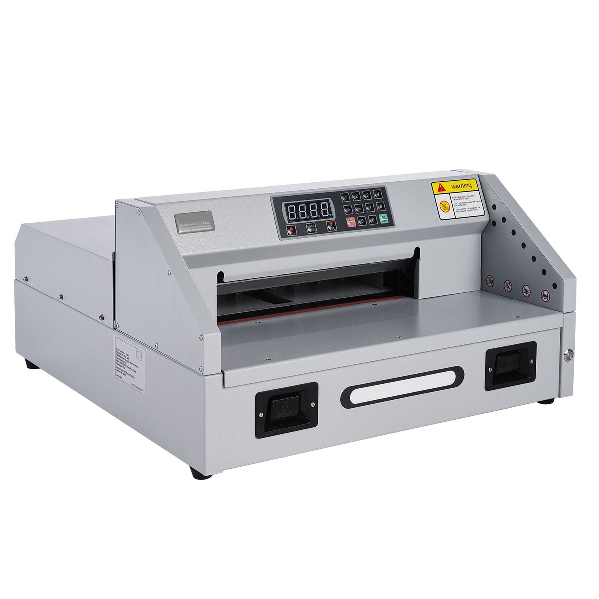 Electric Paper Cutter, 300W Heavy Duty Paper Cutter Machine 11.8 in / 330 mm Cutting Width, 1.5 in / 38 mm Cutting Thickness, Electric Guillotine Trimmer with Casters & Infrared Function