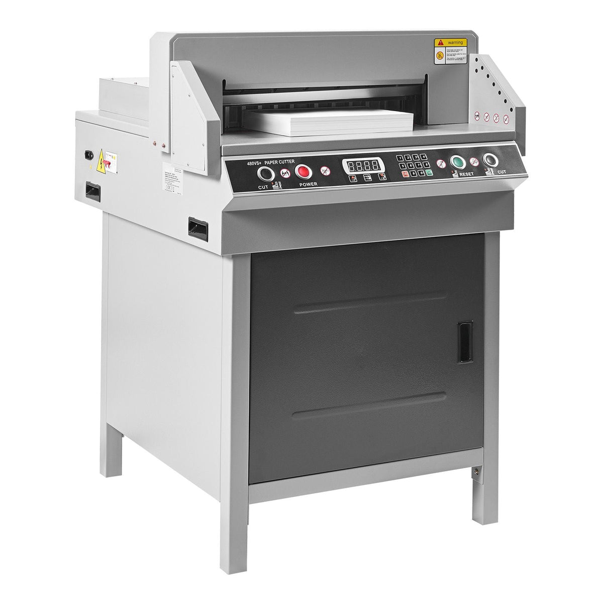 Electric Paper Cutter, Heavy Duty Metal Paper Cutter Machine, 18.9 inch Cutting Width, 1.97 inch Cutting Thickness, Electric Hydraulic Guillotine Trimmer with Infrared Function & Spare Blade