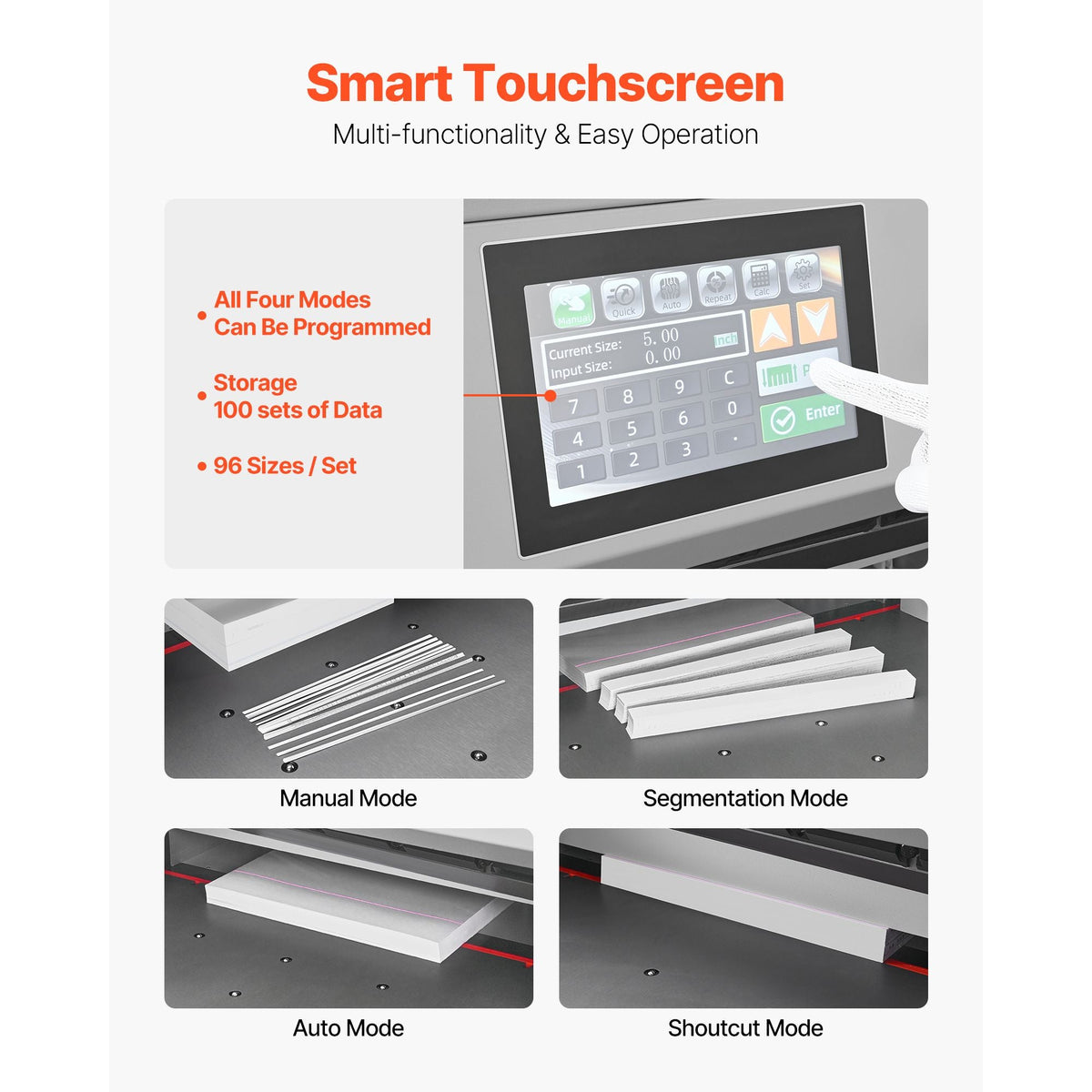 Electric Paper Cutter, Metal Hydraulic Paper Cutter Machine, 28 inch Cutting Width, 3.03 inch Cutting Thickness, Large Size Electric Guillotine Trimmer with Infrared Function and Spare Blade