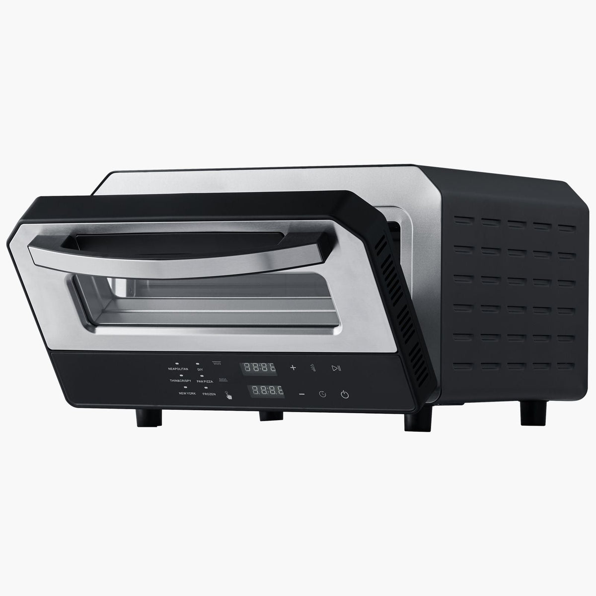 Electric Pizza Oven, Smart Pizzas Maker Indoor with 5 Preset, 12-Inch Countertop Pizza Cooker w/ Touch Screen, 750 Fahrenheit Max Temp, 2-Min Rpaid Baking Oven Thin & Crispy, Neapolitan, Frozen,