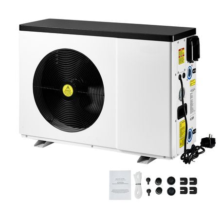 Electric Pool Heat Pump, 22250 BTU, Pool Heaters for 3171-6605GAL Above and In Ground Pools, Low Noise, Heating and Cooling Highly Efficient & Energy-Saving Pool Water Heater AC120V 60Hz