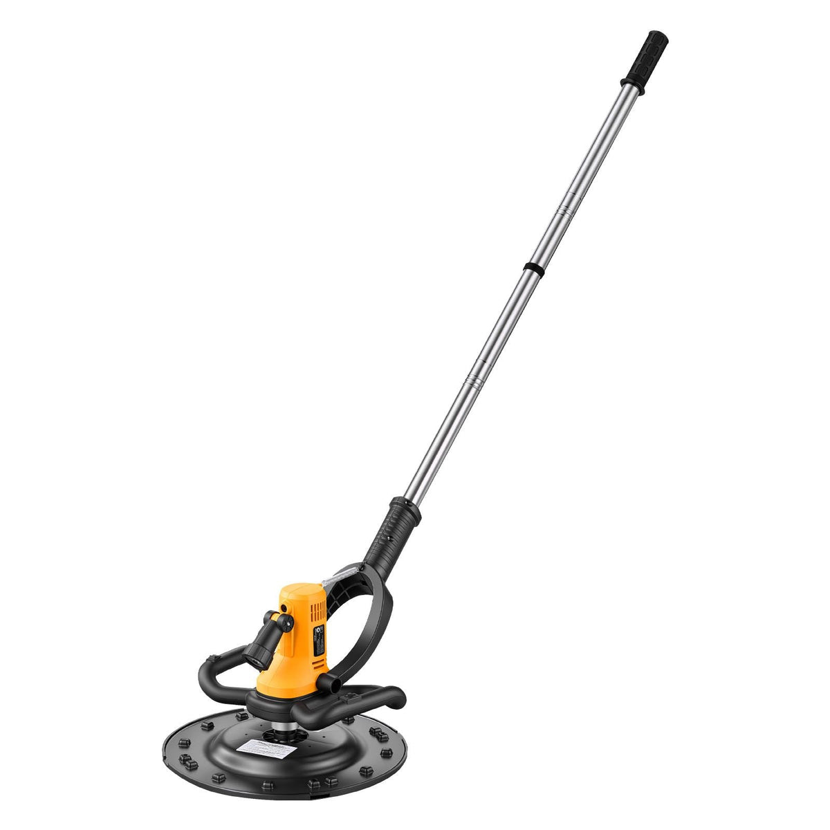 Electric Power Trowel, 800W Concrete Finishing Machine Corded with Mixing Rod, 6-Speed Adjustable 120–200 RPM, Steel & Plastic Trowel Discs, Extension Handle, Floor Smoothing Cement Finisher