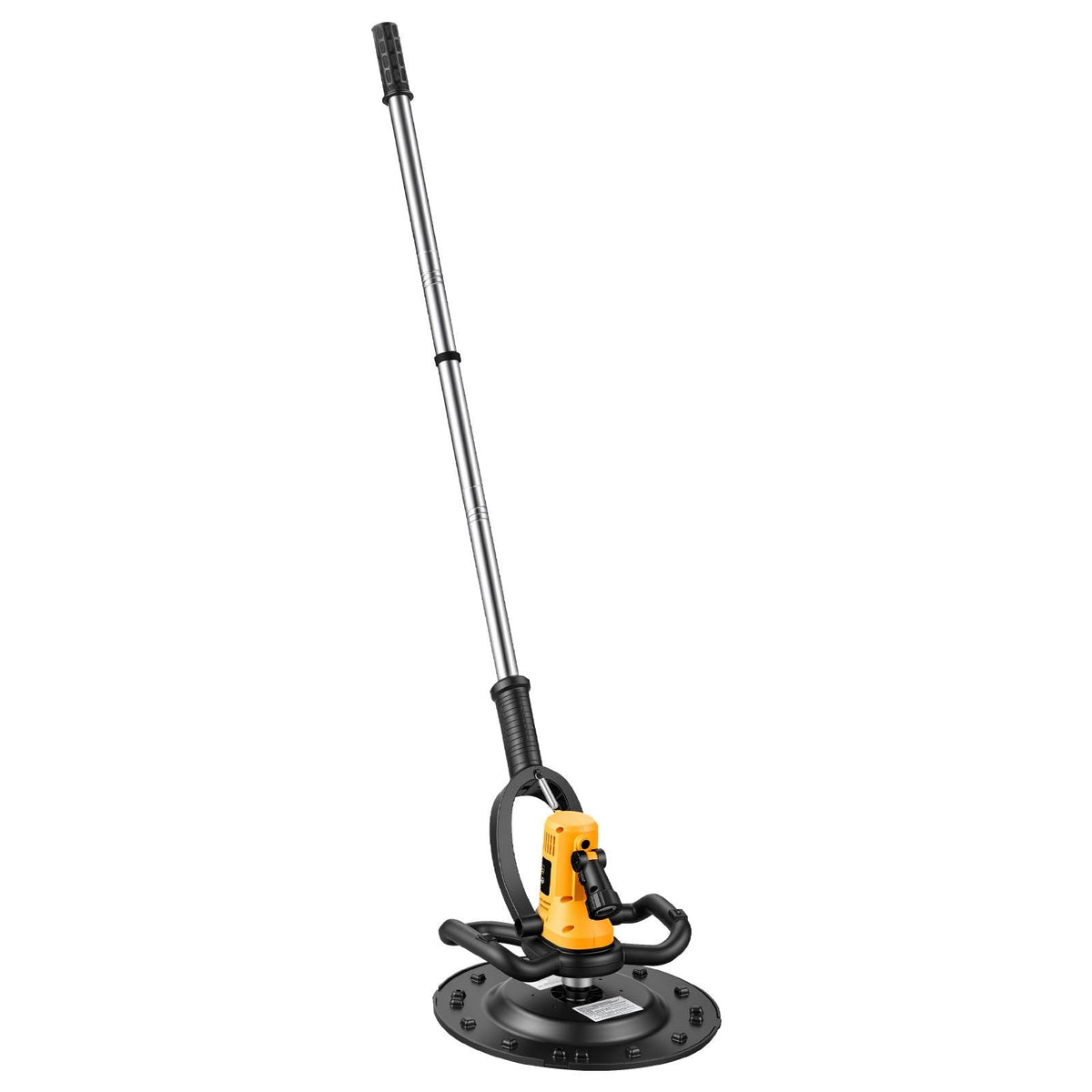Electric Power Trowel, 800W Concrete Finishing Machine Corded with Mixing Rod, 6-Speed Adjustable 120–200 RPM, Steel & Plastic Trowel Discs, Extension Handle, Floor Smoothing Cement Finisher