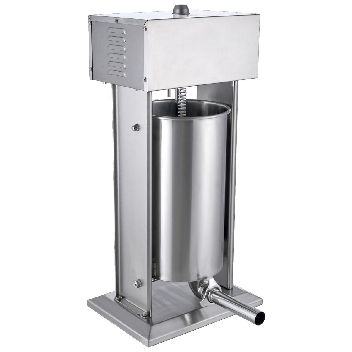 Electric Sausage Stuffer, 25 L / 55 LBS Vertical Meat Stuffer, 400W Motor, Stepless Speed Control and Foot Pedal, Made of Food-grade 304 Stainless Steel, 5 Stuffing Tubes for Home, Commercial