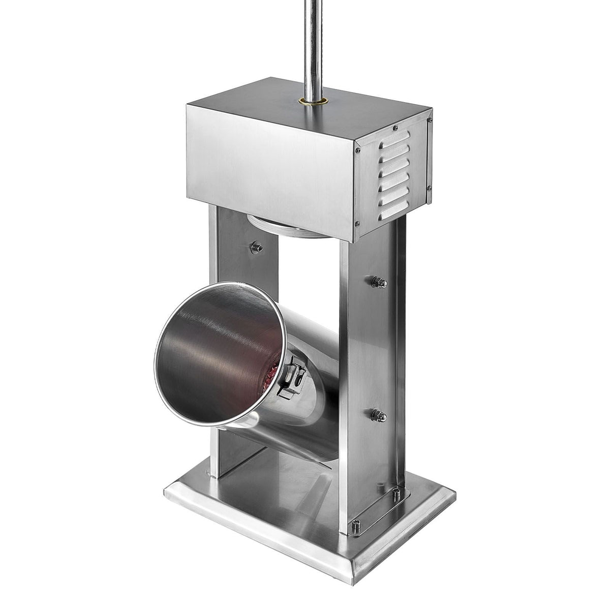 Electric Sausage Stuffer, 25 LBS / 12 L Vertical Meat Stuffer, Stepless Speed Control and Foot Pedal, Stainless Steel Heavy Duty Sausage Filler with 4 Stuffing Tubes, for Commercial & Home Use