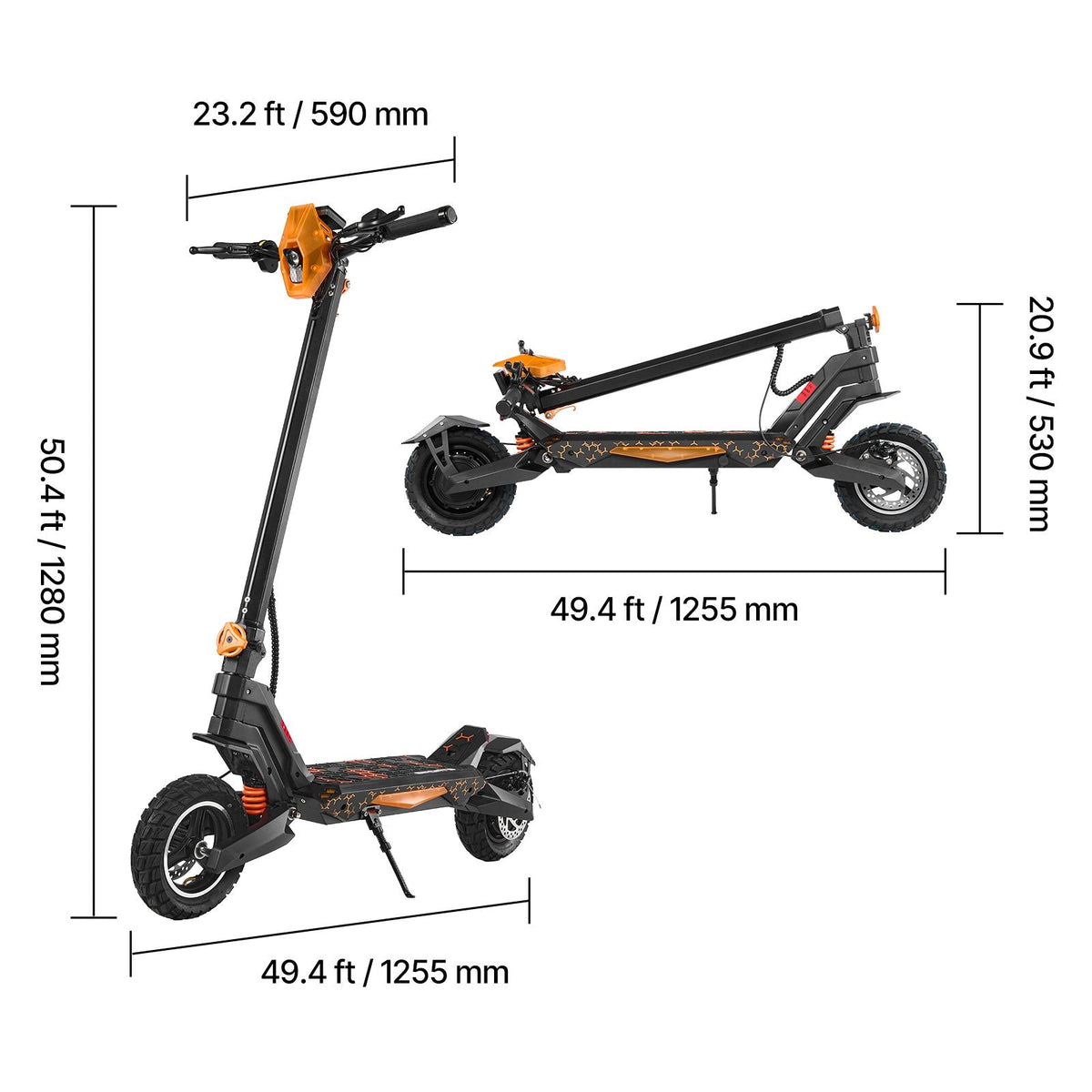Electric Scooter, 500W Motor, 10-Inch Tires, 24 MPH Top Speed, 25 Miles Range, Folding E-Scooter for Adults with Dual Braking, Dual Suspension & App, Max Load 330 lbs, Foldable for Commuting