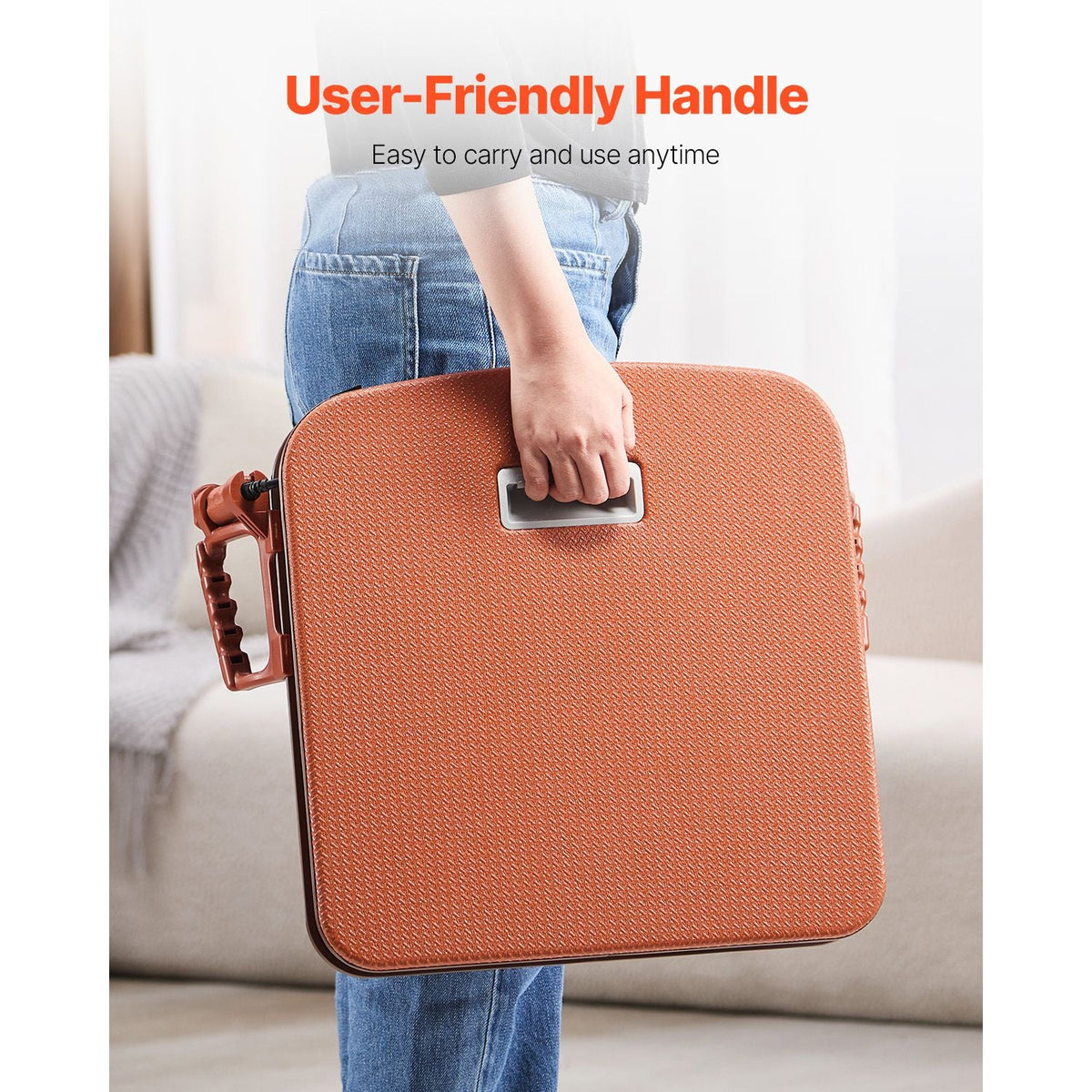 Electric Seat Assist Lifting Cushion, 200lb Capacity, up to 34° Chair Lift Assist Device, with One-Button Control & Dual Power Options, Portable Lifting Seat with Carry Handle, for Sofa Bed Car