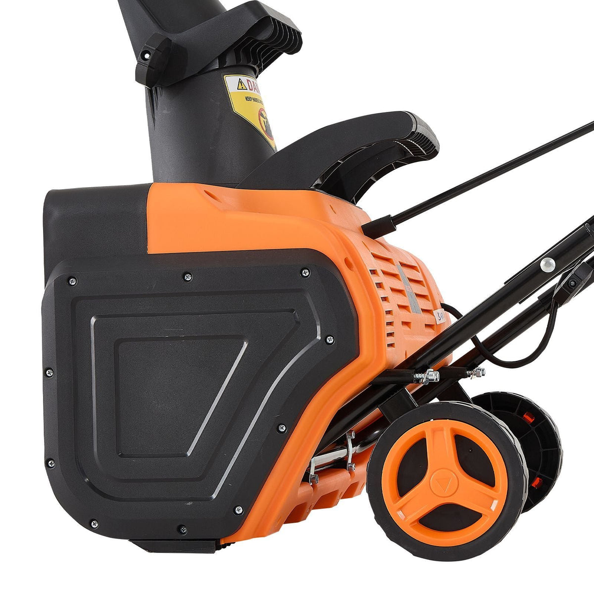 Electric Snow Blower, 20 inch 15A Corded Snow Thrower with Dual LED Headlights & 180° Rotating Chute, 25FT Throwing Distance, 12" Depth Clearing, Walk-Behind Snowblower for Driveway Sidewalk