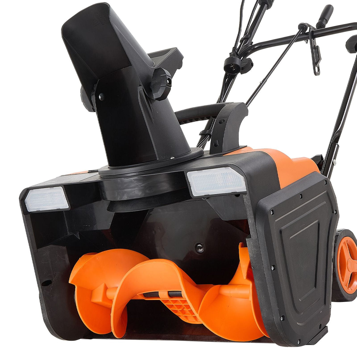 Electric Snow Blower, 20 inch 15A Corded Snow Thrower with Dual LED Headlights & 180° Rotating Chute, 25FT Throwing Distance, 12" Depth Clearing, Walk-Behind Snowblower for Driveway Sidewalk