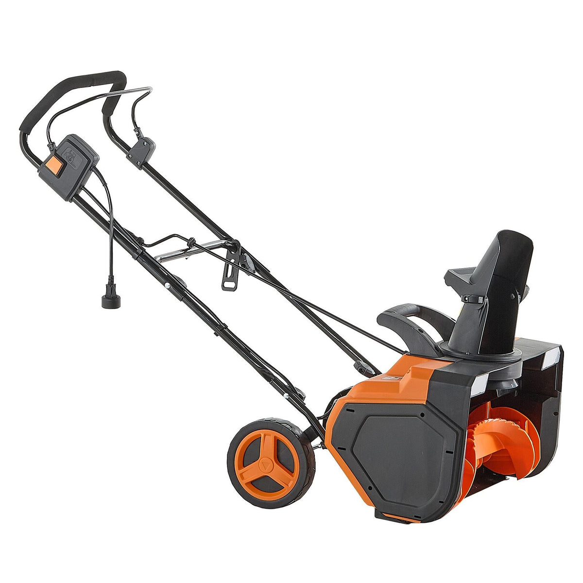Electric Snow Blower, 23 inch 15A Corded Snow Thrower with Dual LED Headlights & 180° Rotating Chute, 25FT Throwing Distance, 12" Depth Clearing, Walk-Behind Snowblower for Driveway Sidewalk