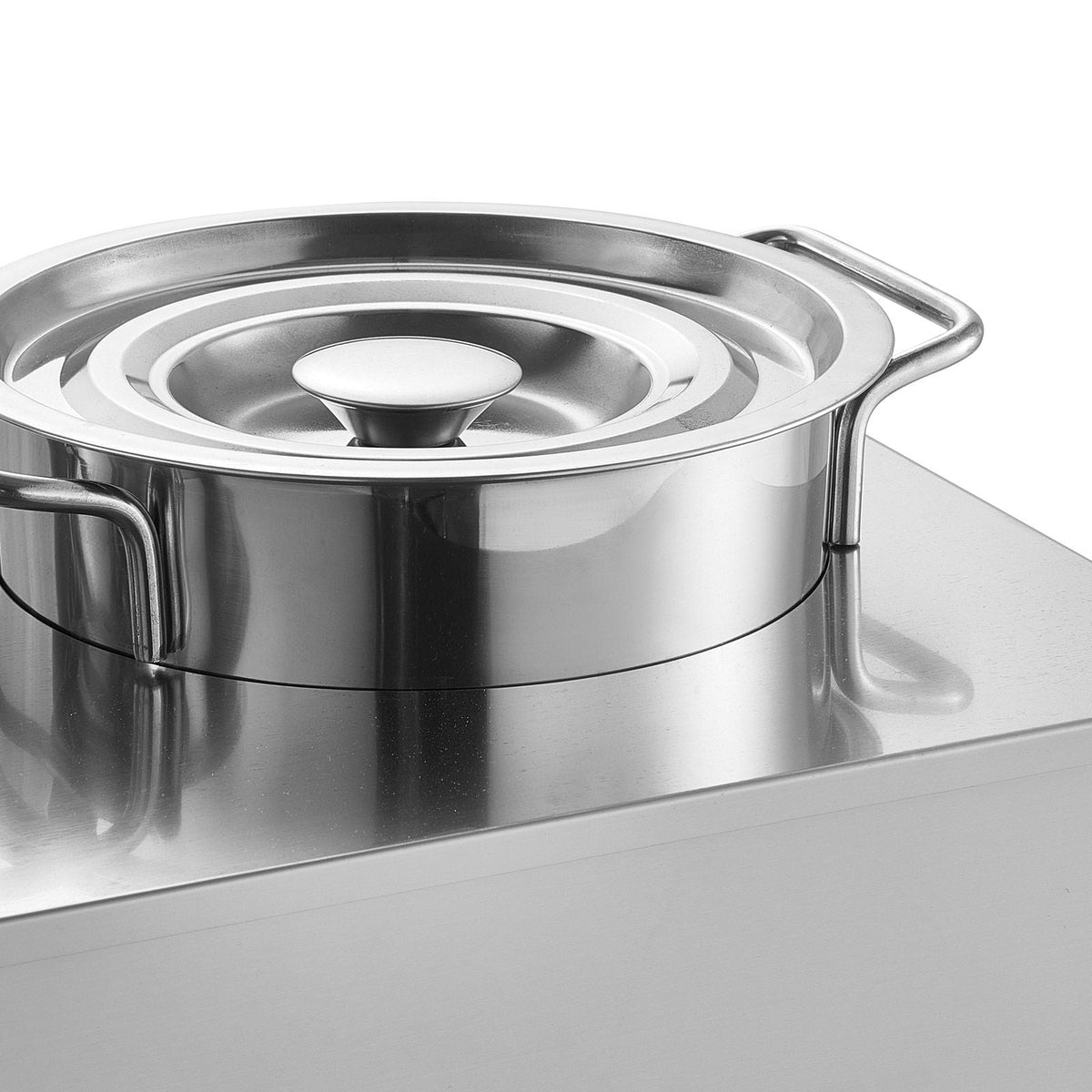 Electric Soup Warmer, Two 6.34QT Stainless Steel Round Pot with 86~185 Fahrenheit Adjustable Temp, 1200W Commercial Bain Marie Compatible with Pans, Soup Station for Restaurant, Buffet