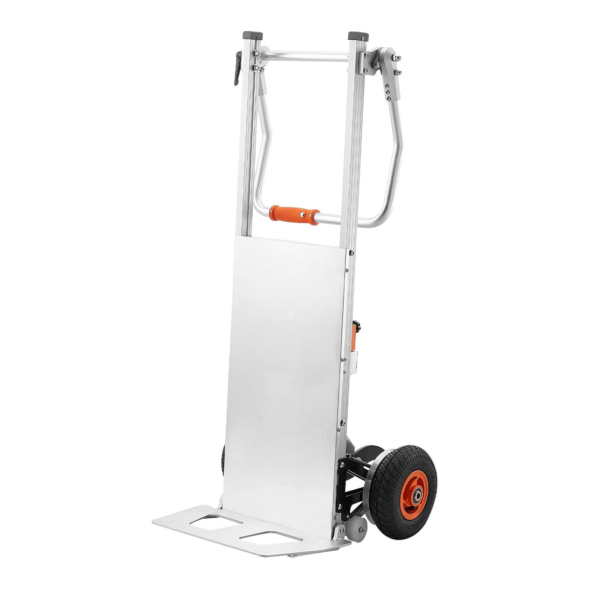 Electric Stair Climbing Dolly, 440lbs Capacity Electric Stair Climbing Hand Trucks with 157.5in Rope & Folding Handle, Heavy Duty Stair Climber for Warehouse Logistics, Moving Furniture(Silver)