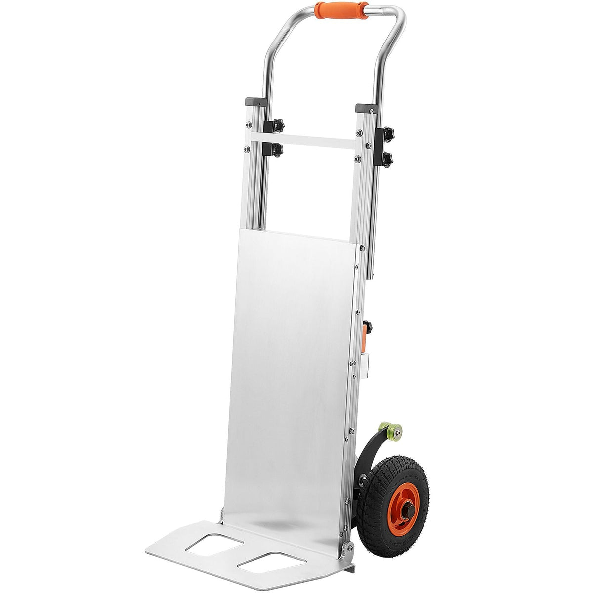 Electric Stair Climbing Dolly, 440lbs Electric Stair Climbing Hand Trucks with 157.5in Rope & Extendable Handle, Heavy Duty Stair Climber for Warehouse Logistics, Moving Furniture(Silver)