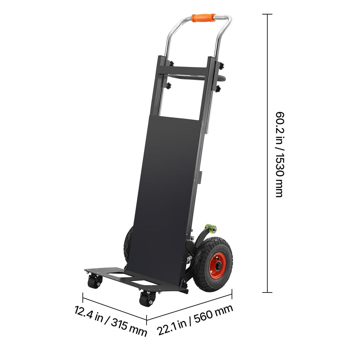 Electric Stair Climbing Dolly, 880lbs Electric Stair Climbing Hand Trucks with 157.5in Rope & Extendable Handle, Heavy Duty Stair Climber for Warehouse Logistics, Moving Furniture(Black)