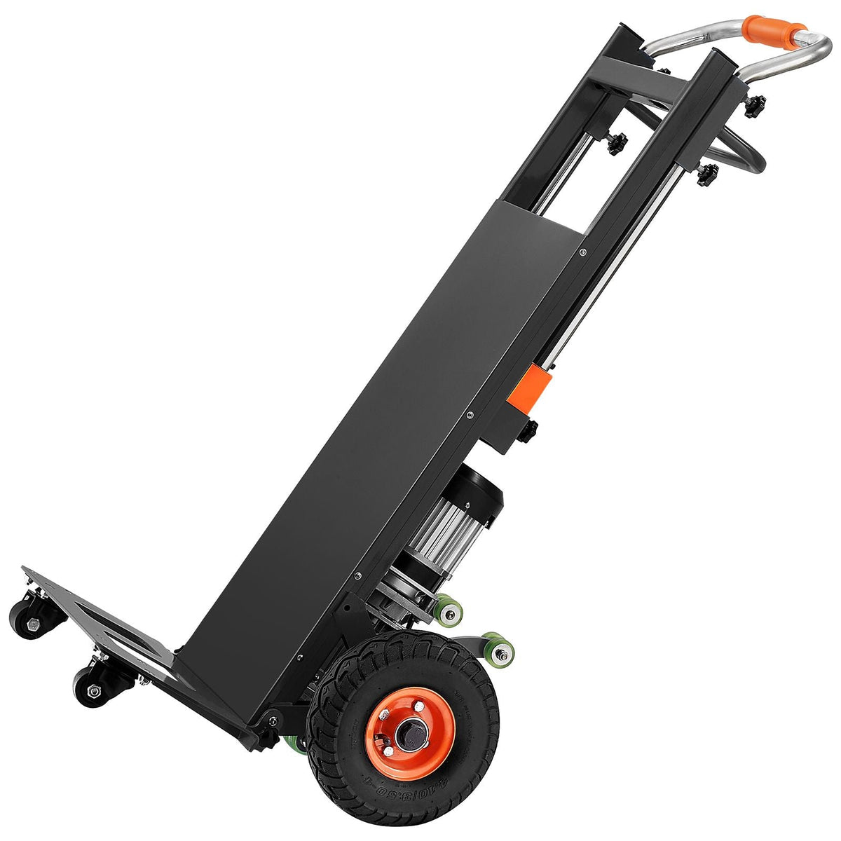 Electric Stair Climbing Dolly, 880lbs Electric Stair Climbing Hand Trucks with 157.5in Rope & Extendable Handle, Heavy Duty Stair Climber for Warehouse Logistics, Moving Furniture(Black)