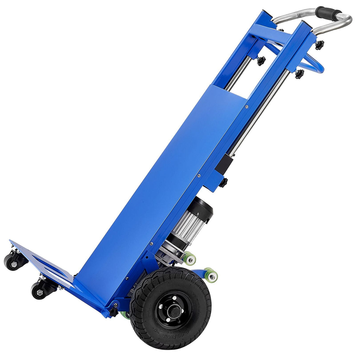 Electric Stair Climbing Dolly, 880lbs Electric Stair Climbing Hand Trucks with 157.5in Rope & Extendable Handle, Heavy Duty Stair Climber for Warehouse Logistics, Moving Furniture(Blue)