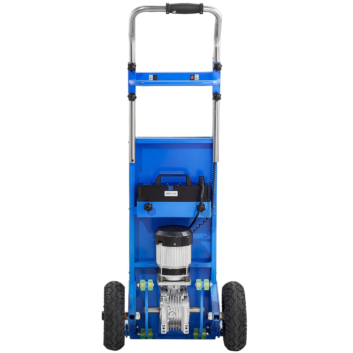 Electric Stair Climbing Dolly, 880lbs Electric Stair Climbing Hand Trucks with 157.5in Rope & Extendable Handle, Heavy Duty Stair Climber for Warehouse Logistics, Moving Furniture(Blue)