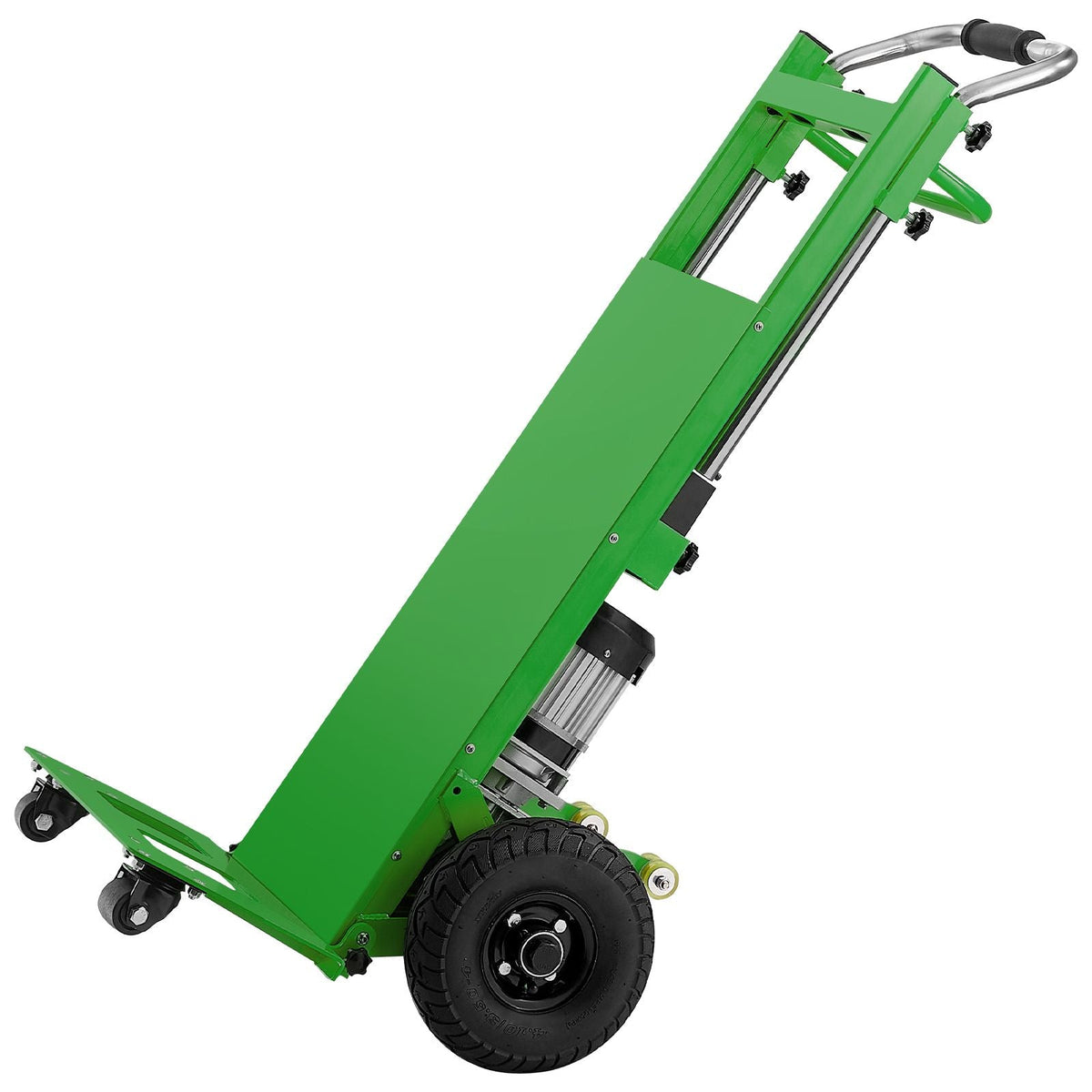 Electric Stair Climbing Dolly, 880lbs Electric Stair Climbing Hand Trucks with 157.5in Rope & Extendable Handle, Heavy Duty Stair Climber for Warehouse Logistics, Moving Furniture(Green)