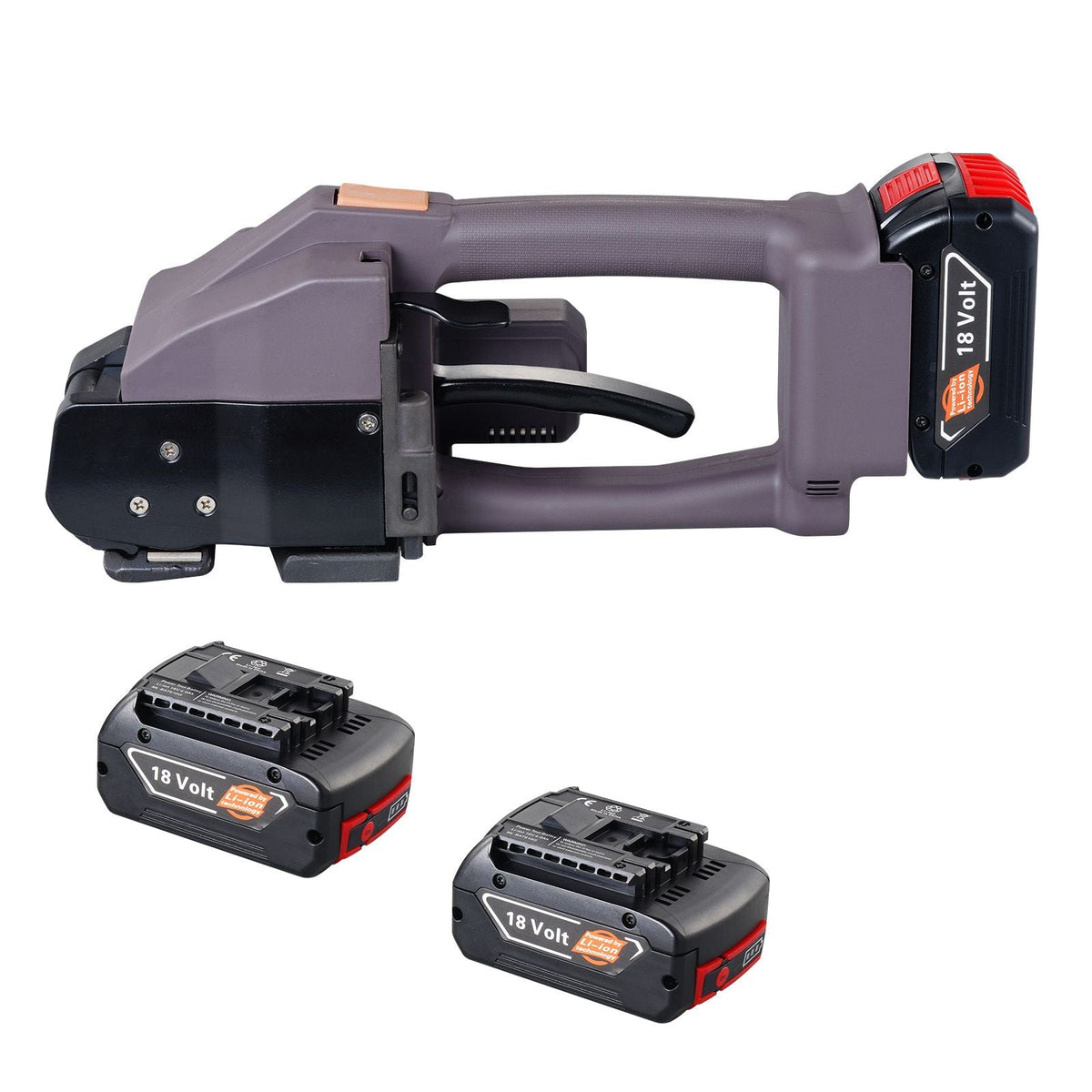 Electric Strapping Machine, for 0.39"-0.75" PP PET Straps, Portable Electric Banding Tool with Digital Display, 2 x 4000mAh Battery Powered Automatic Strapping Tool for Packaging Box Pallet