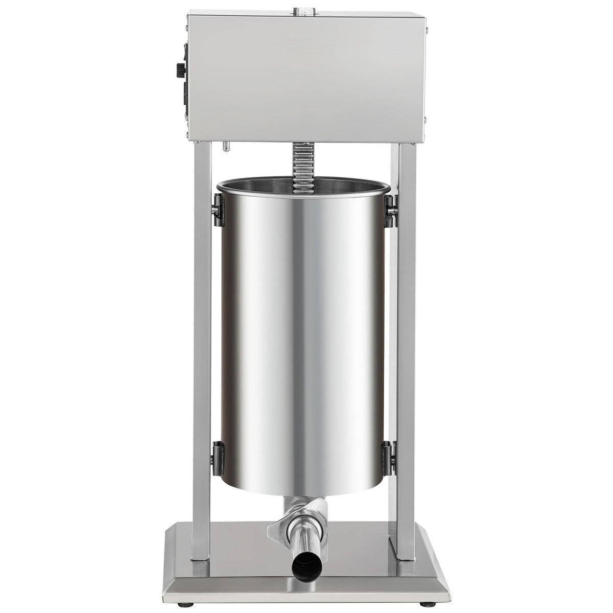 Electric Stuffer, 15L Large Capacity, 260W Vertical Sausage Stuffer with Speed Stepless, 304 Stainless Steel Sausage Machine with 4 Stuffing Tubes, Foot Pedal for Household or Commercial Use