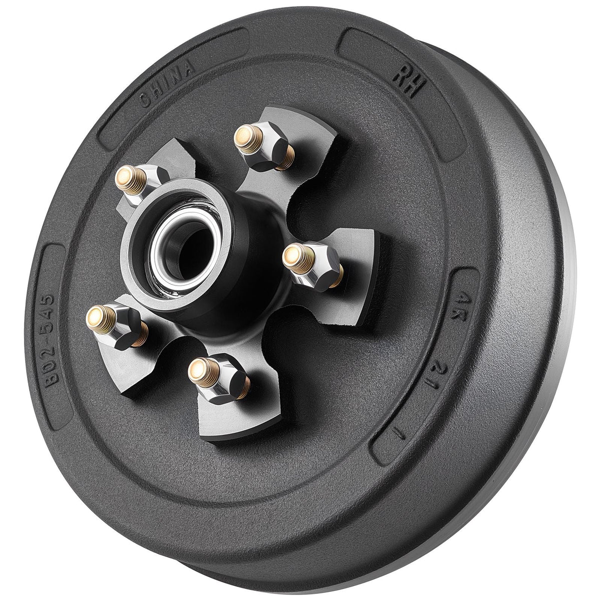 Electric Trailer Brake Assembly, 10 x 2-1/4 Inch, 1 Pair Self-Adjusting Electric Brakes Kit for 3500 lbs Trailer Axle, Backing Plates for Braking System Part Replacement, Fit for Trailers, RVs