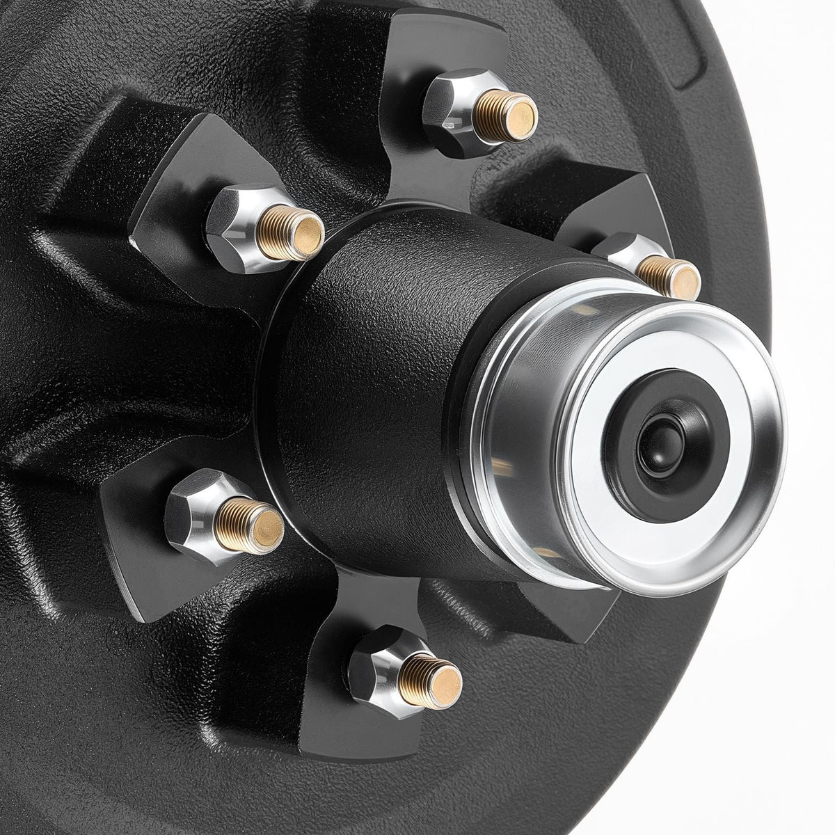 Electric Trailer Brake Assembly, 12 x 2 Inch, 1 Pair Self-Adjusting Electric Brakes Kit for 6000 lbs Trailer Axle, Backing Plates for Braking System Part Replacement, Fit for Trailers, RVs