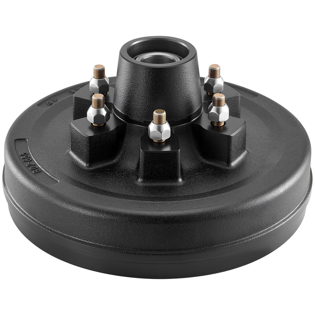 Electric Trailer Brake Assembly, 12 x 2 Inch, 1 Pair Self-Adjusting Electric Brakes Kit for 6000 lbs Trailer Axle, Backing Plates for Braking System Part Replacement, Fit for Trailers, RVs