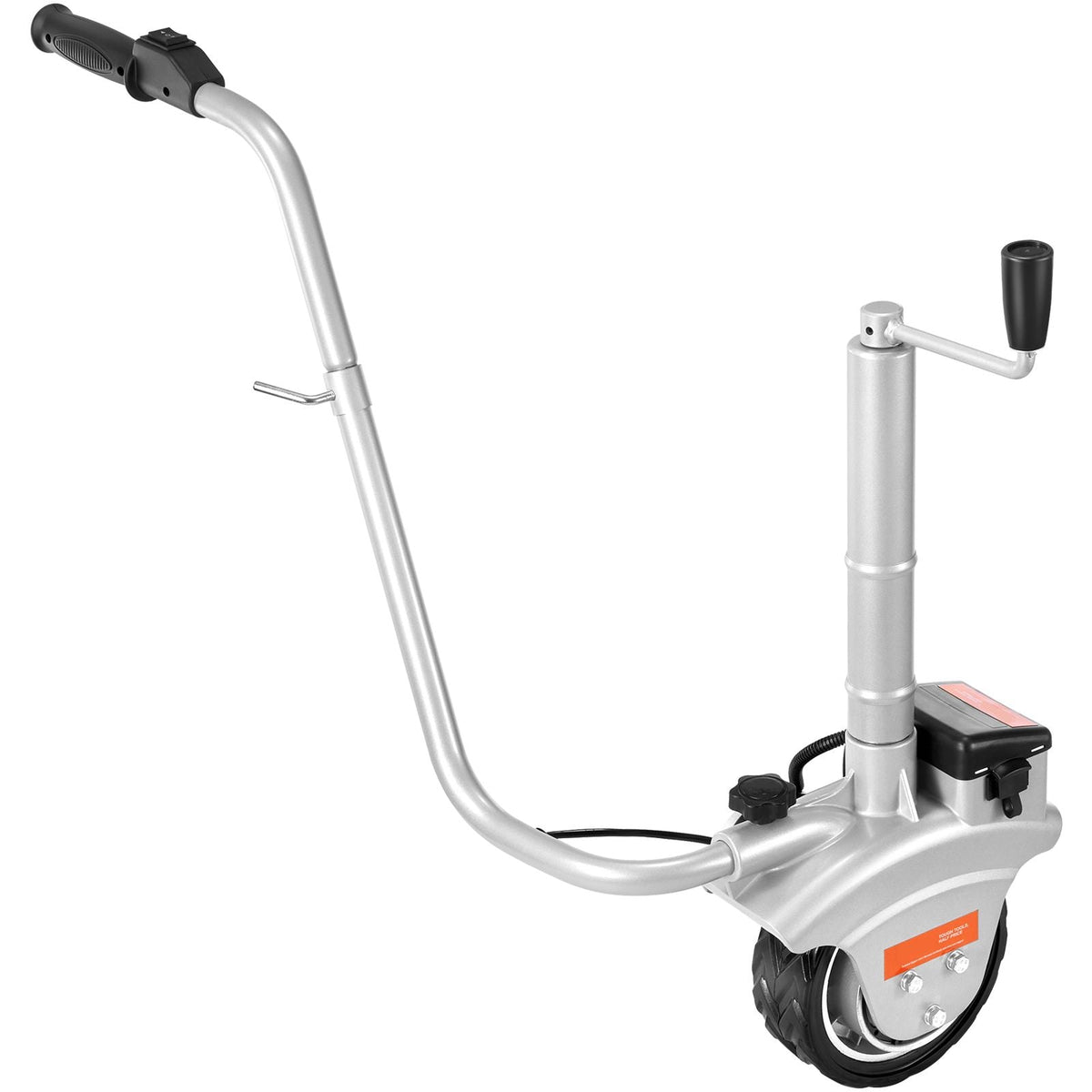 Electric Trailer Dolly, 5000lbs Towing Capacity, 350W 12V Trailer Jockey Wheel with 22 ft/min Moving Speed, 12''-24.8'' Adjustable Clamp Height & 8'' Rubber Tire, for Moving Trailer Caravan Boat